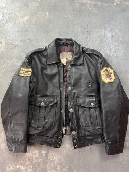 Avirex Chicago Aviator Leather Jacket [Size: M]