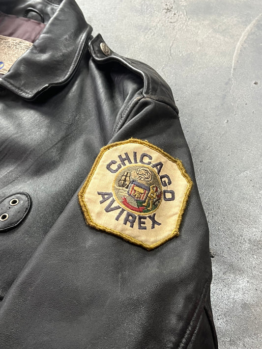Avirex Chicago Aviator Leather Jacket (M)