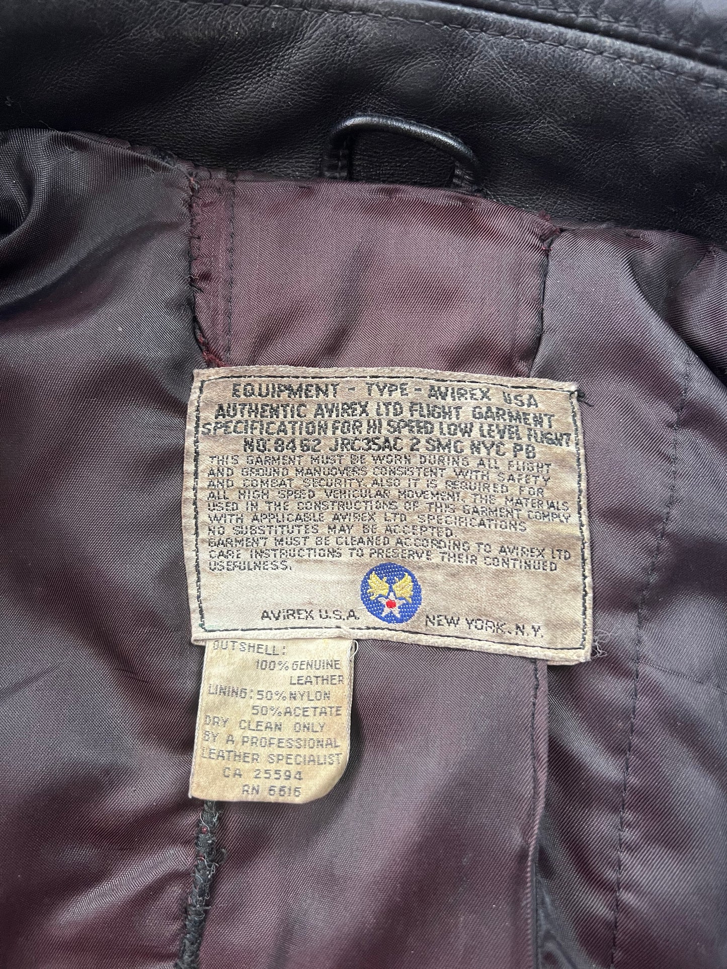 Avirex Chicago Aviator Leather Jacket [Size: M]