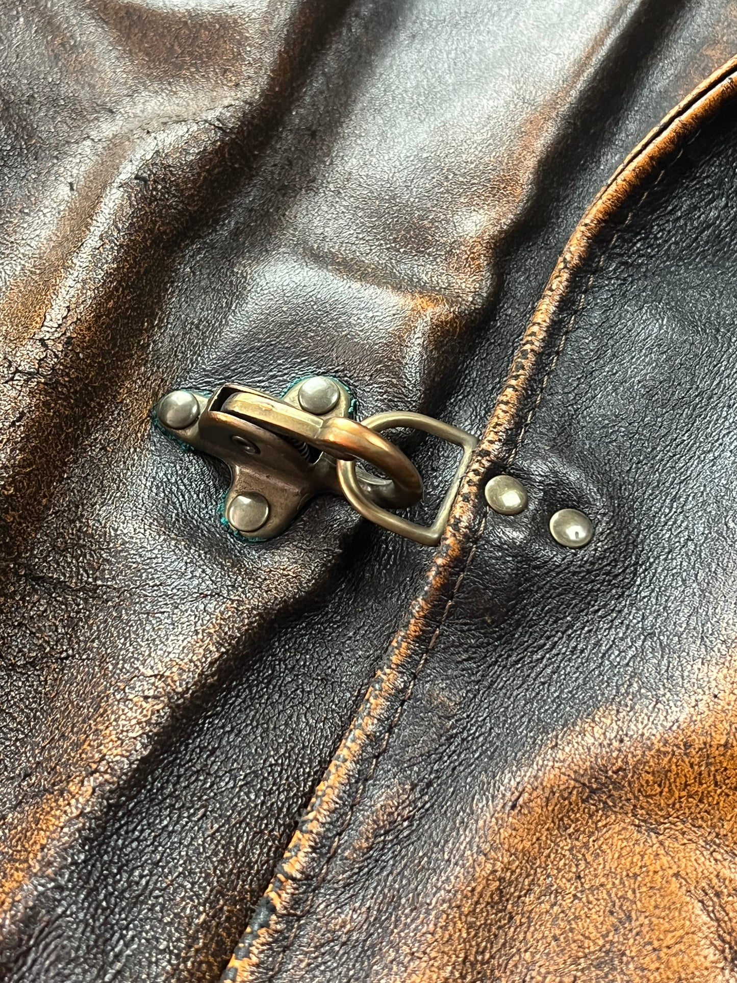 Alan Gordon Leather Jacket Natural Fade [Size: XL]