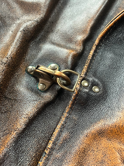 Alan Gordon Leather Jacket Natural Fade [Size: XL]