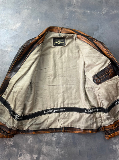 Alan Gordon Leather Jacket Natural Fade [Size: XL]