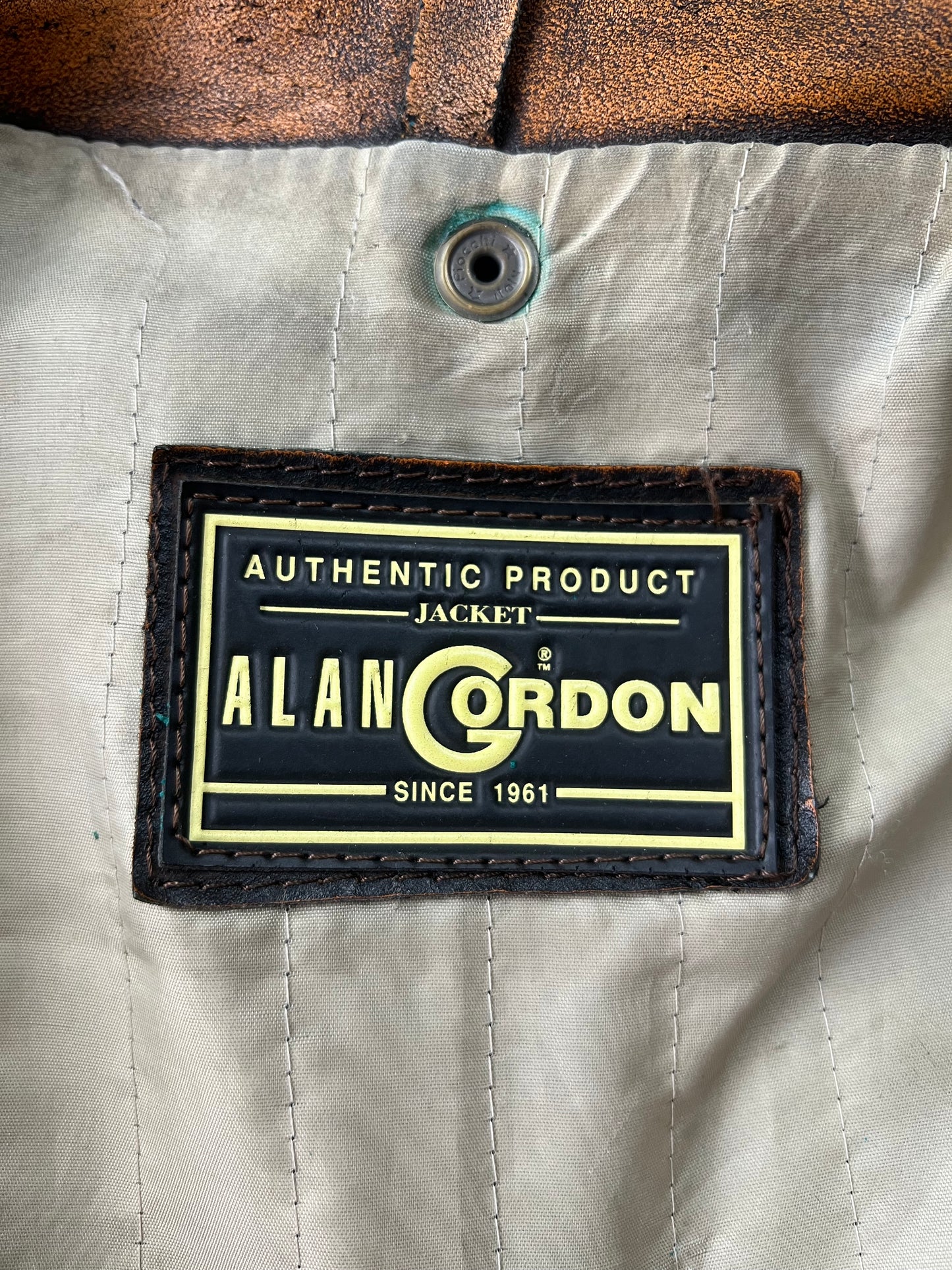 Alan Gordon Leather Jacket Natural Fade [Size: XL]