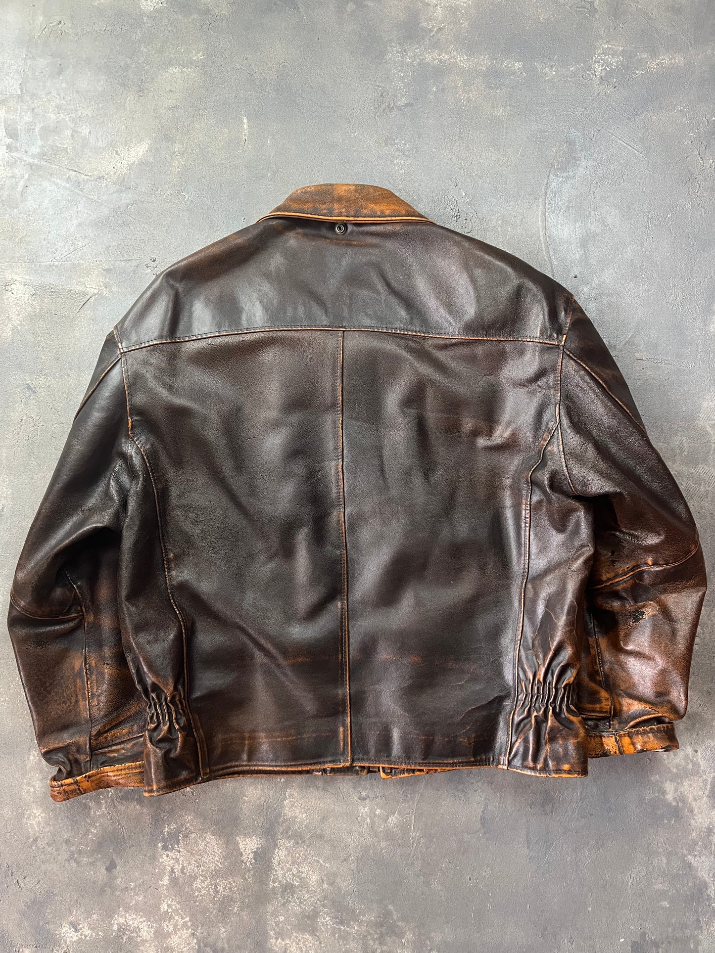Alan Gordon Leather Jacket Natural Fade [Size: XL]