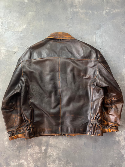 Alan Gordon Leather Jacket Natural Fade [Size: XL]