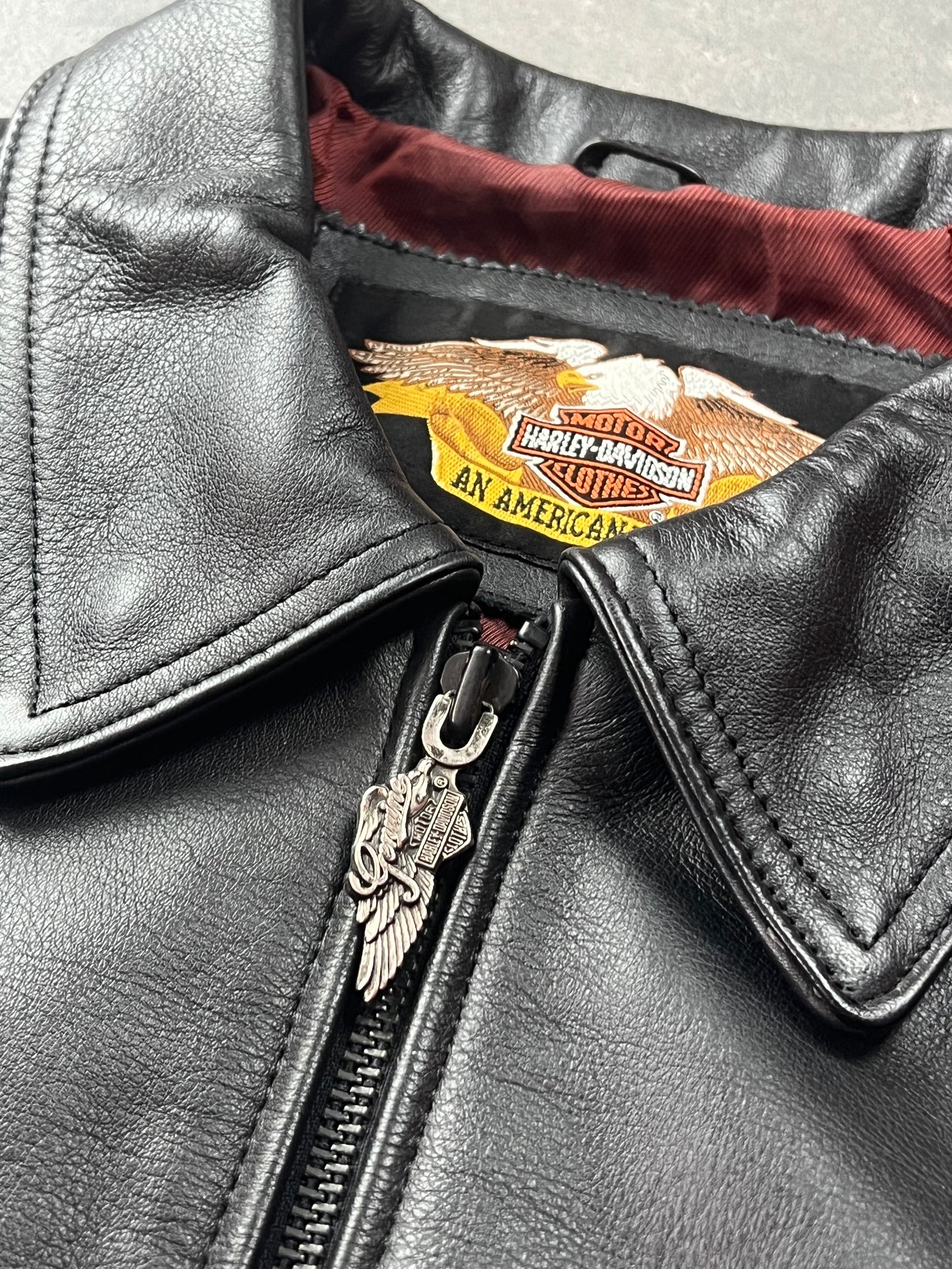 Harley Davidson Vintage Leather Jacket [Size: XL]