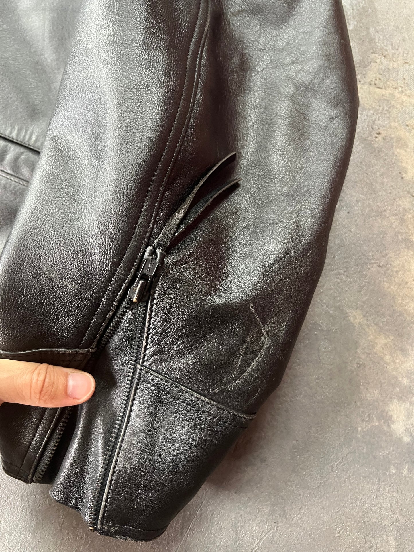 Harley Davidson Vintage Leather Jacket [Size: XL]