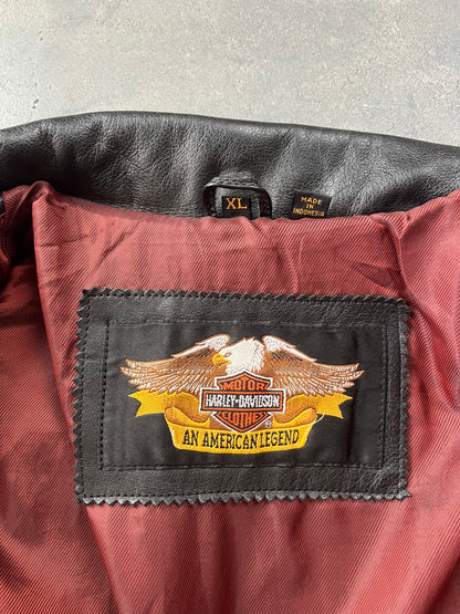 Harley Davidson Vintage Leather Jacket [Size: XL]