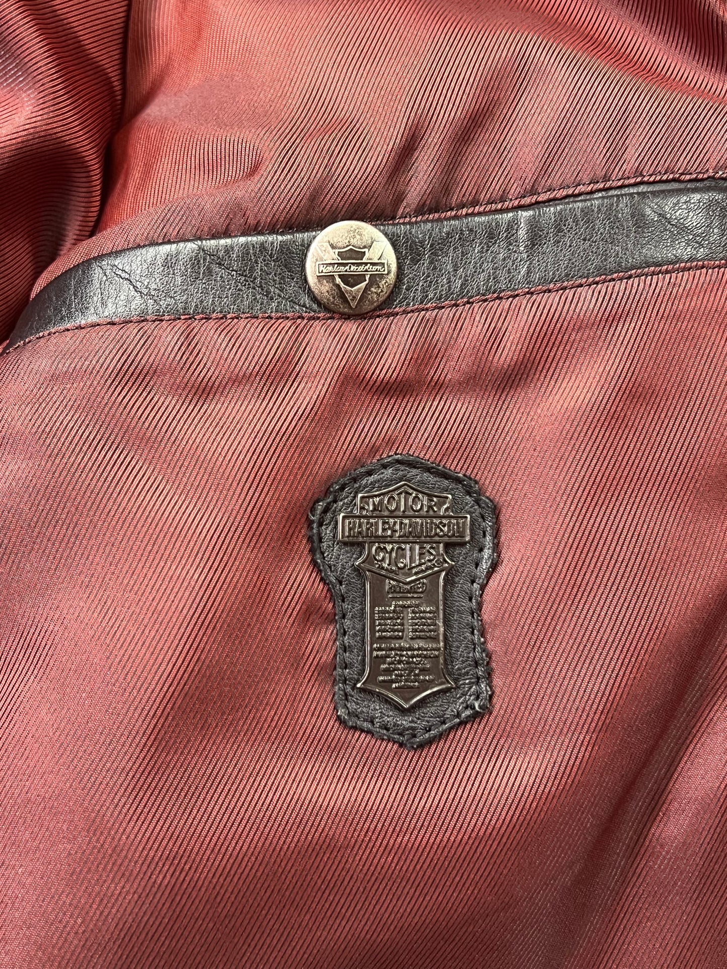 Harley Davidson Vintage Leather Jacket [Size: XL]
