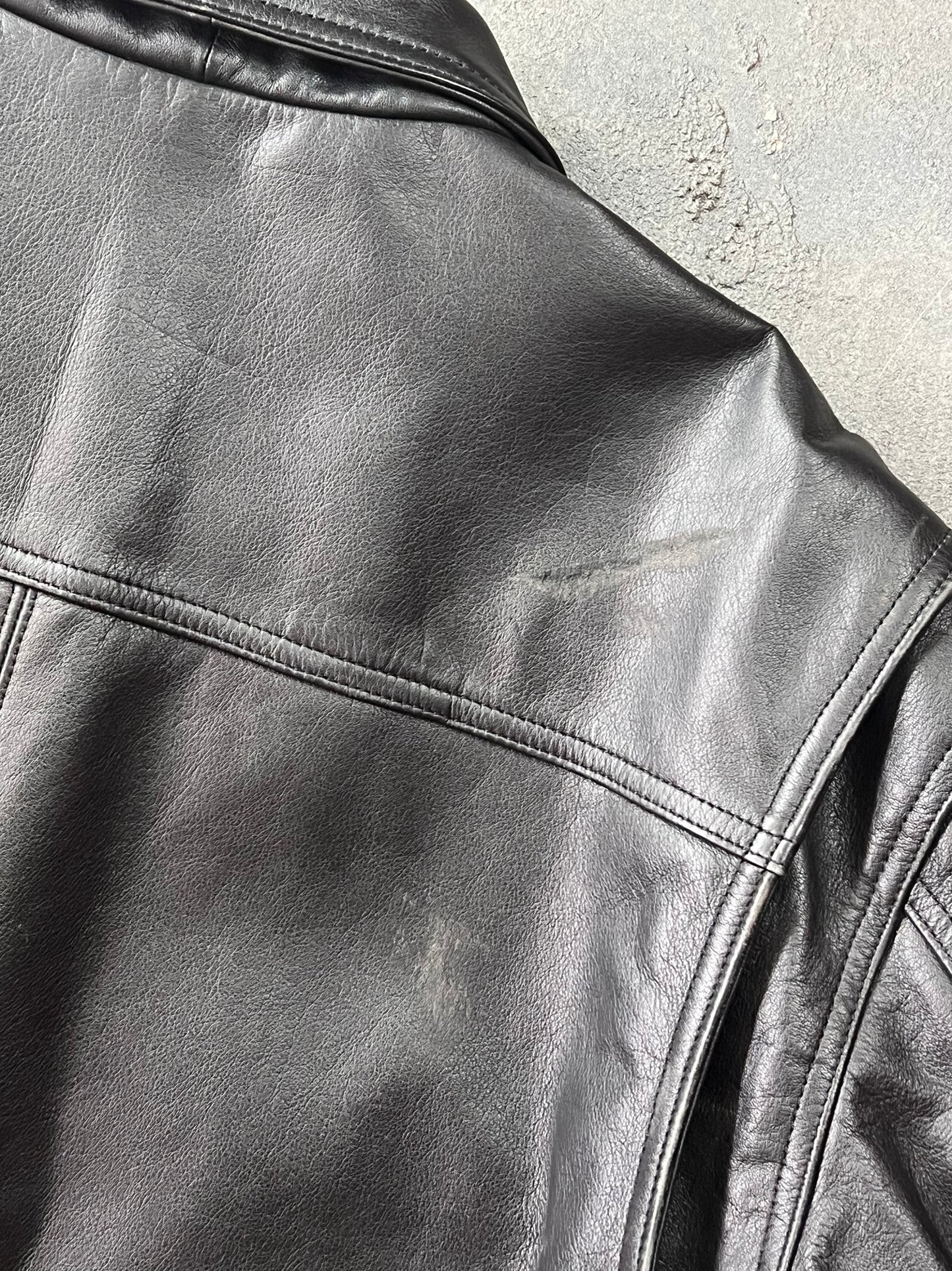 Harley Davidson Vintage Leather Jacket [Size: XL]