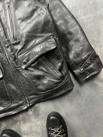 Chevignon 60’s Leather Jacket [Size: L]