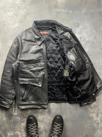 Chevignon 60’s Leather Jacket [Size: L]