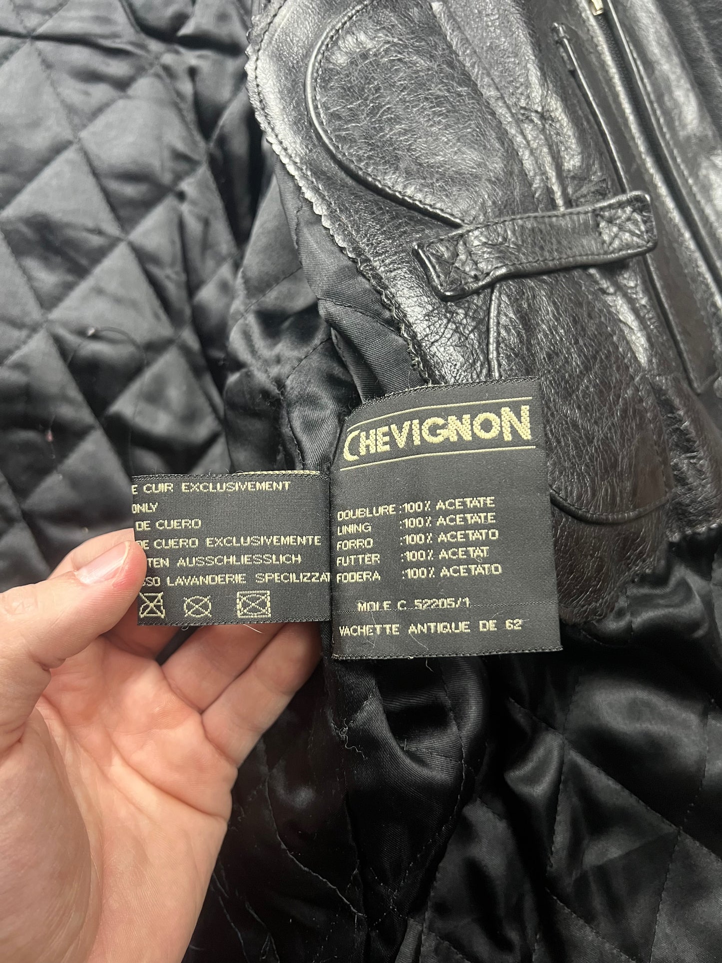Chevignon 60’s Leather Jacket [Size: L]