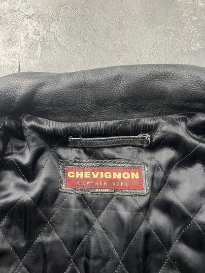 Chevignon 60’s Leather Jacket [Size: L]