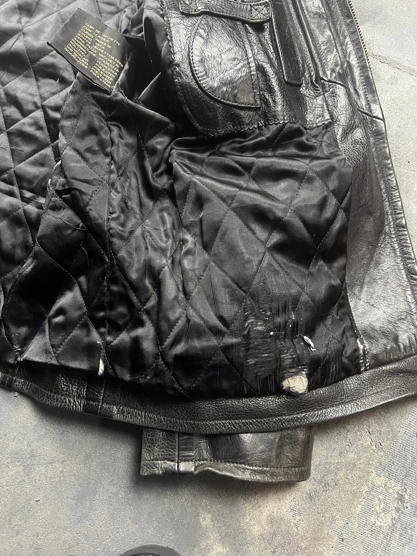 Chevignon 60’s Leather Jacket [Size: L]