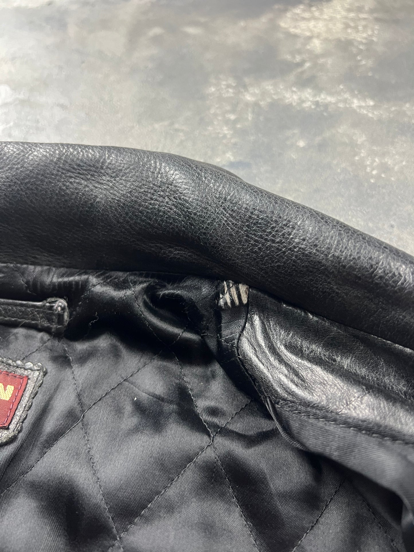 Chevignon 60’s Leather Jacket [Size: L]