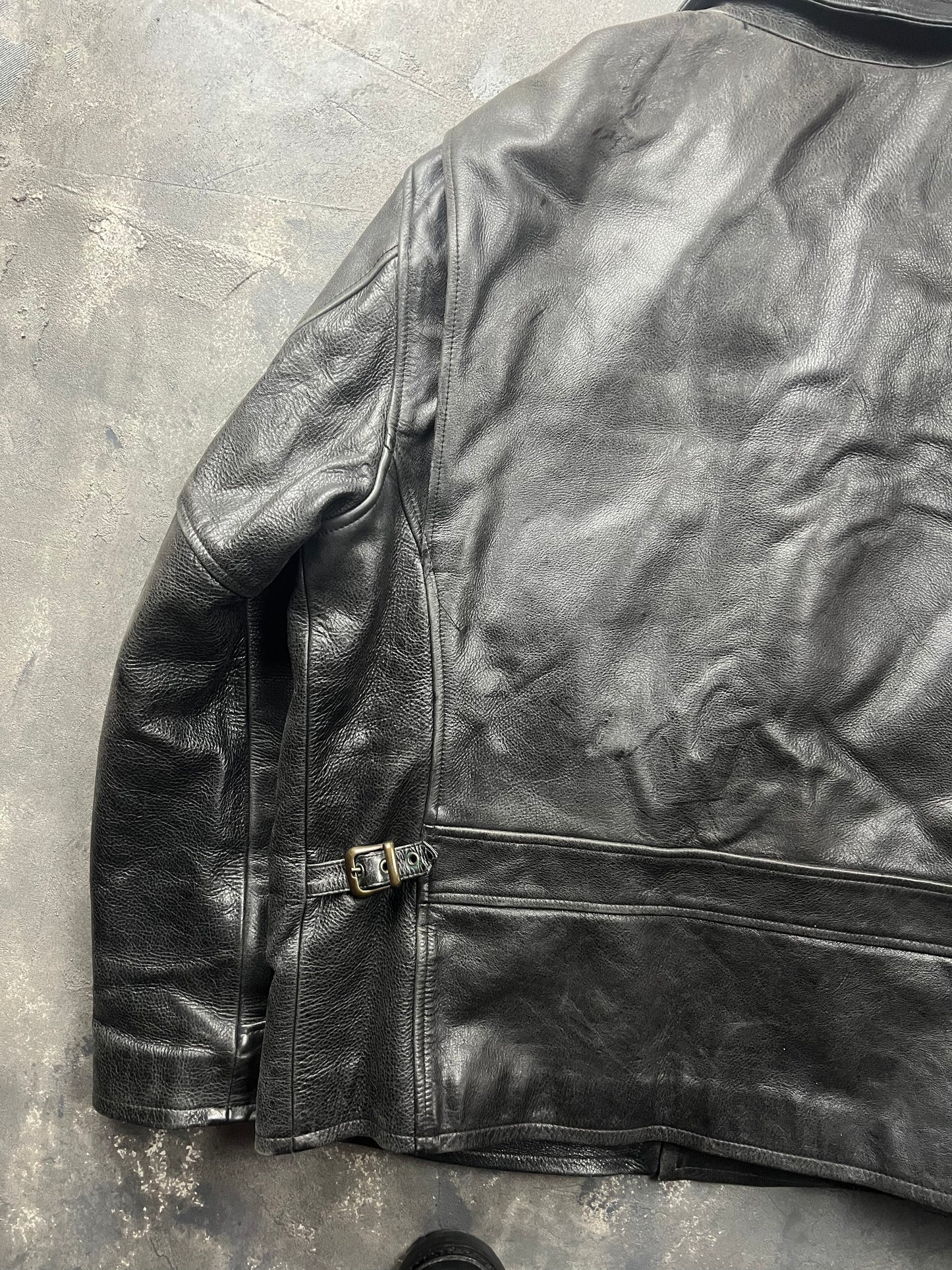 Chevignon 60’s Leather Jacket [Size: L]