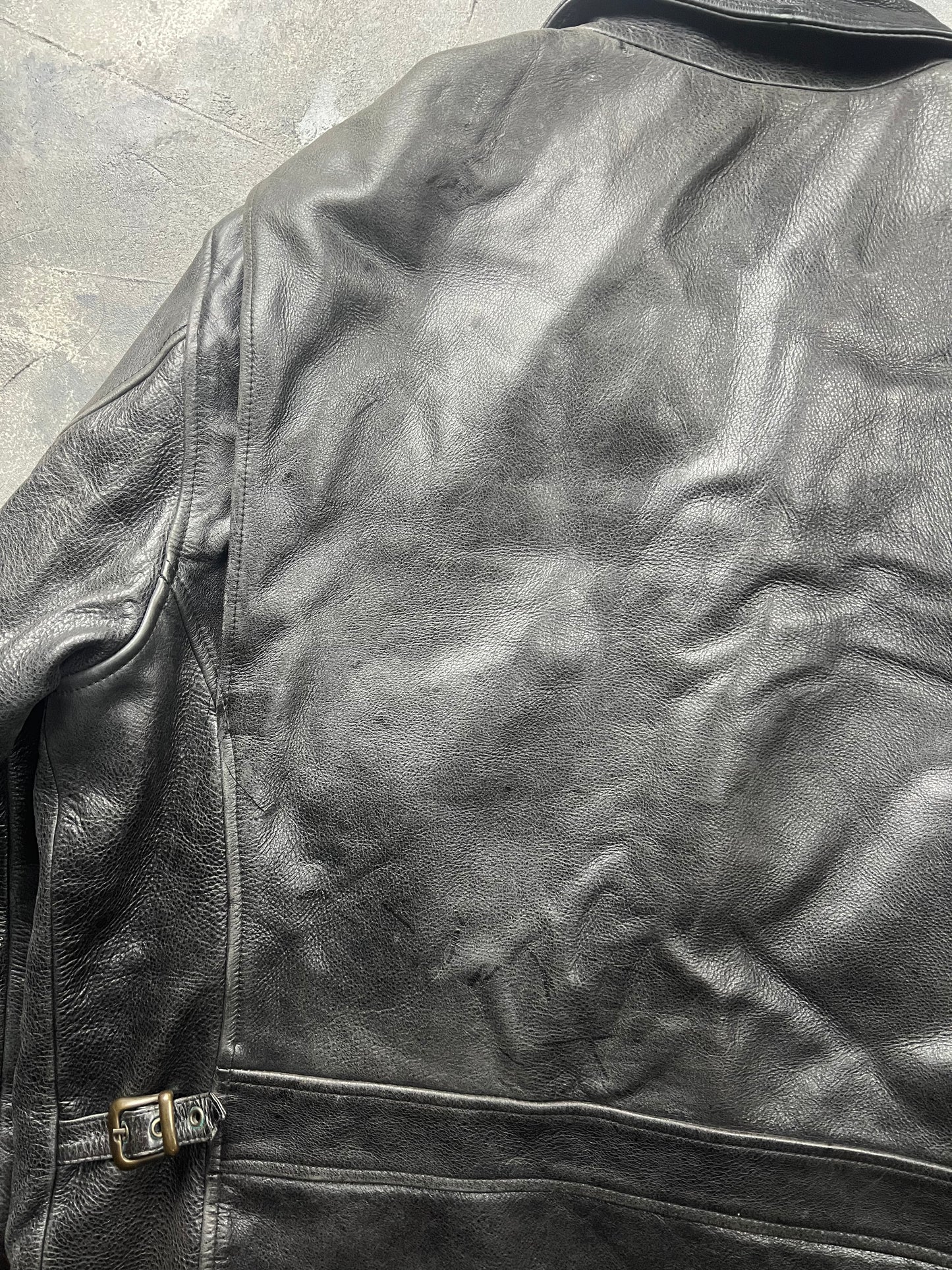 Chevignon 60’s Leather Jacket [Size: L]