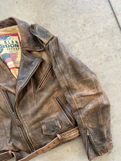 Alan Gordon Biker Jacket Natural Fade [Size: S- Women]