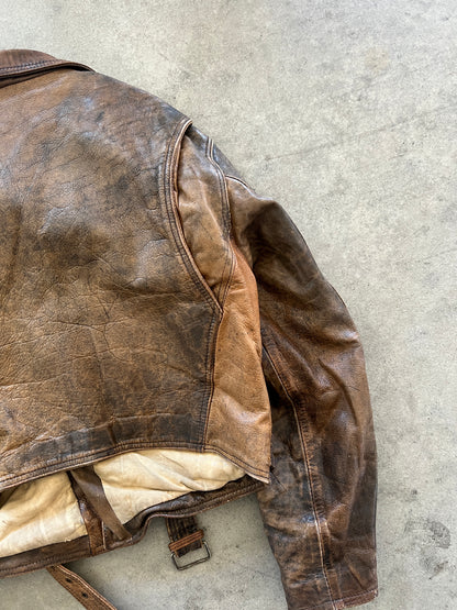 Alan Gordon Biker Jacket Natural Fade [Size: S- Women]