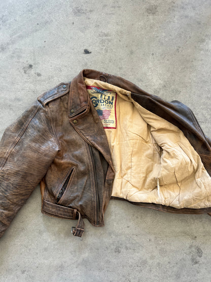 Alan Gordon Biker Jacket Natural Fade [Size: S- Women]