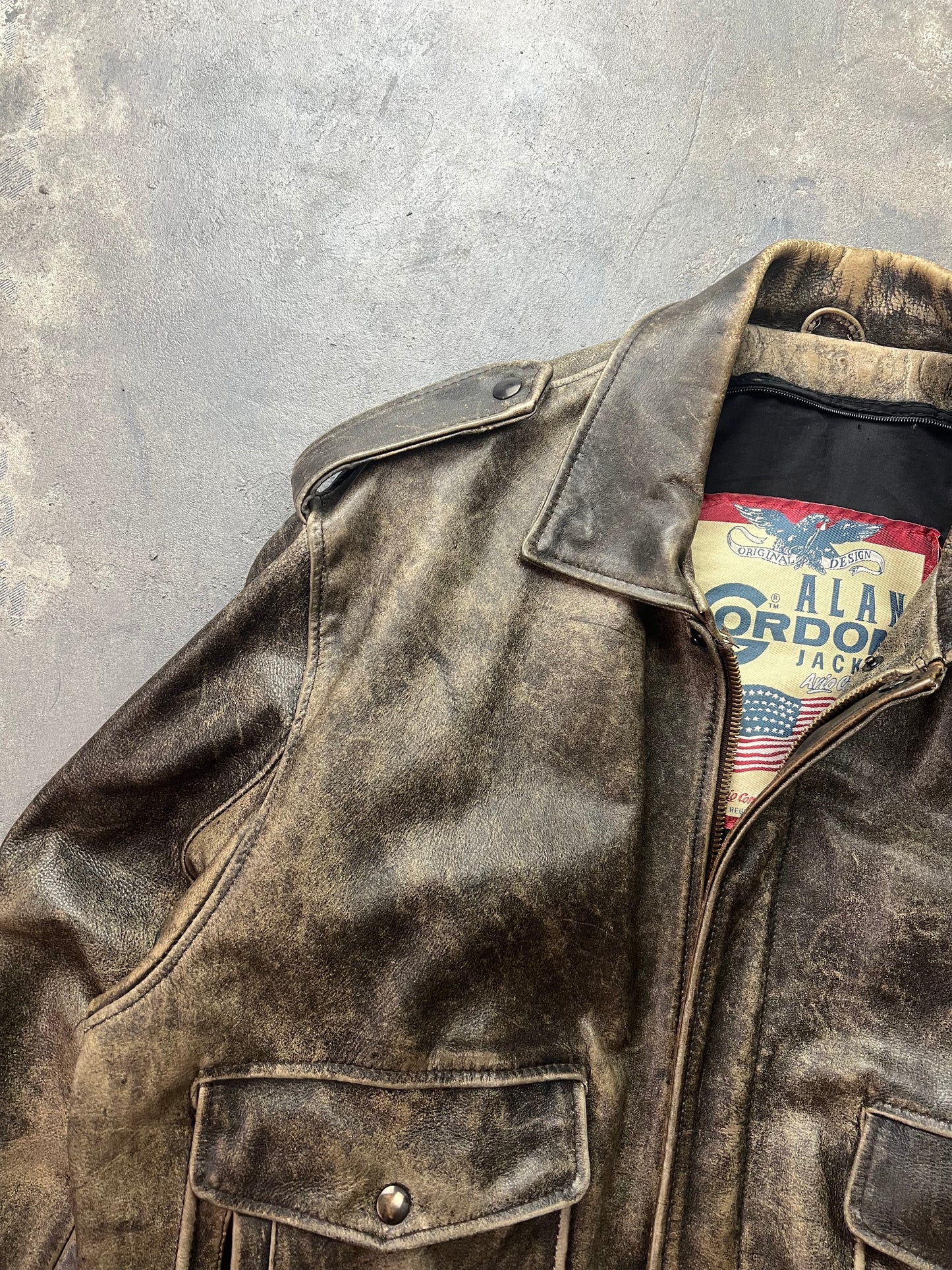 Alan Gordon 90's Aviator A-2 [Size: L]
