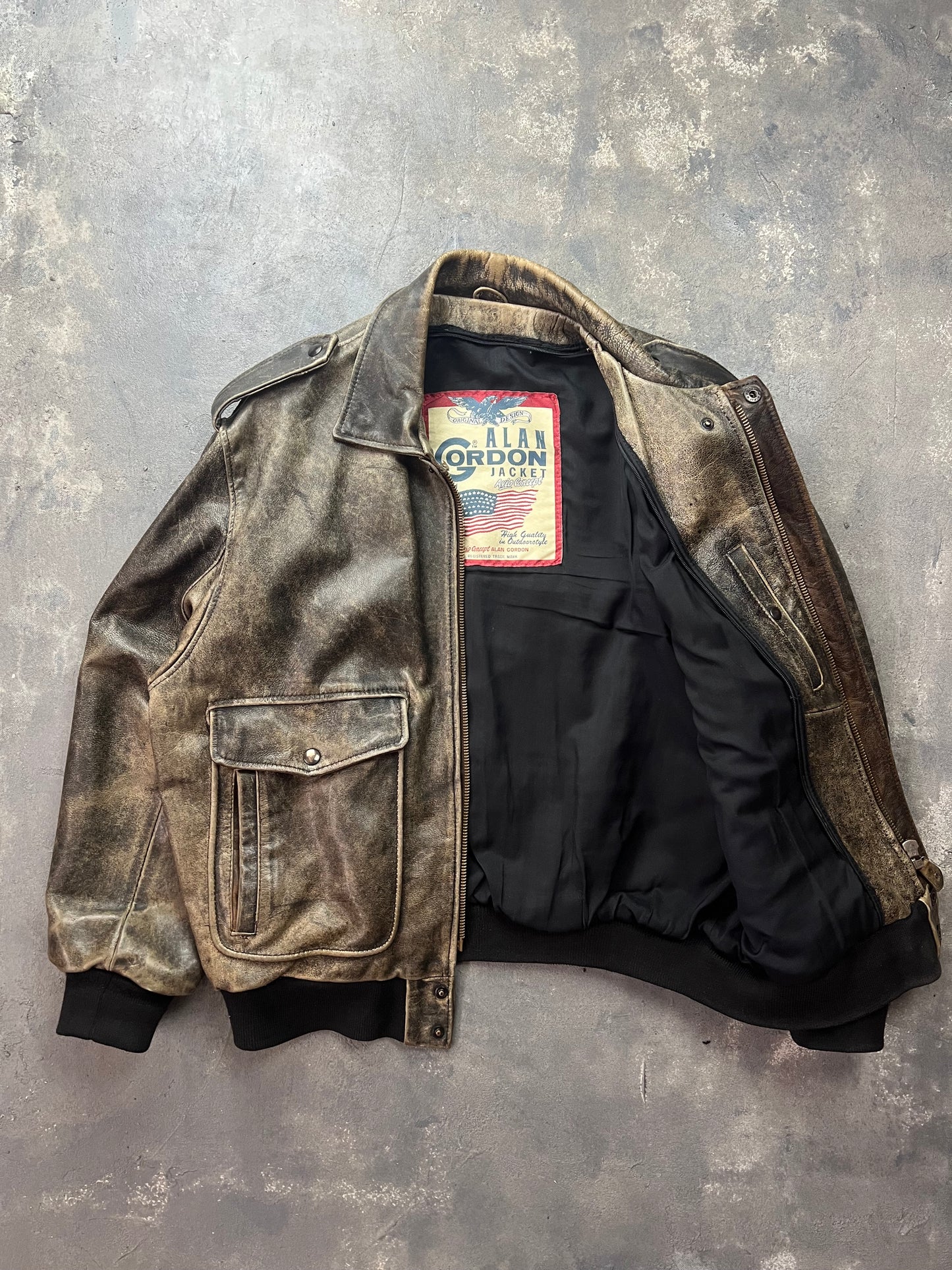 Alan Gordon 90's Aviator A-2 [Size: L]