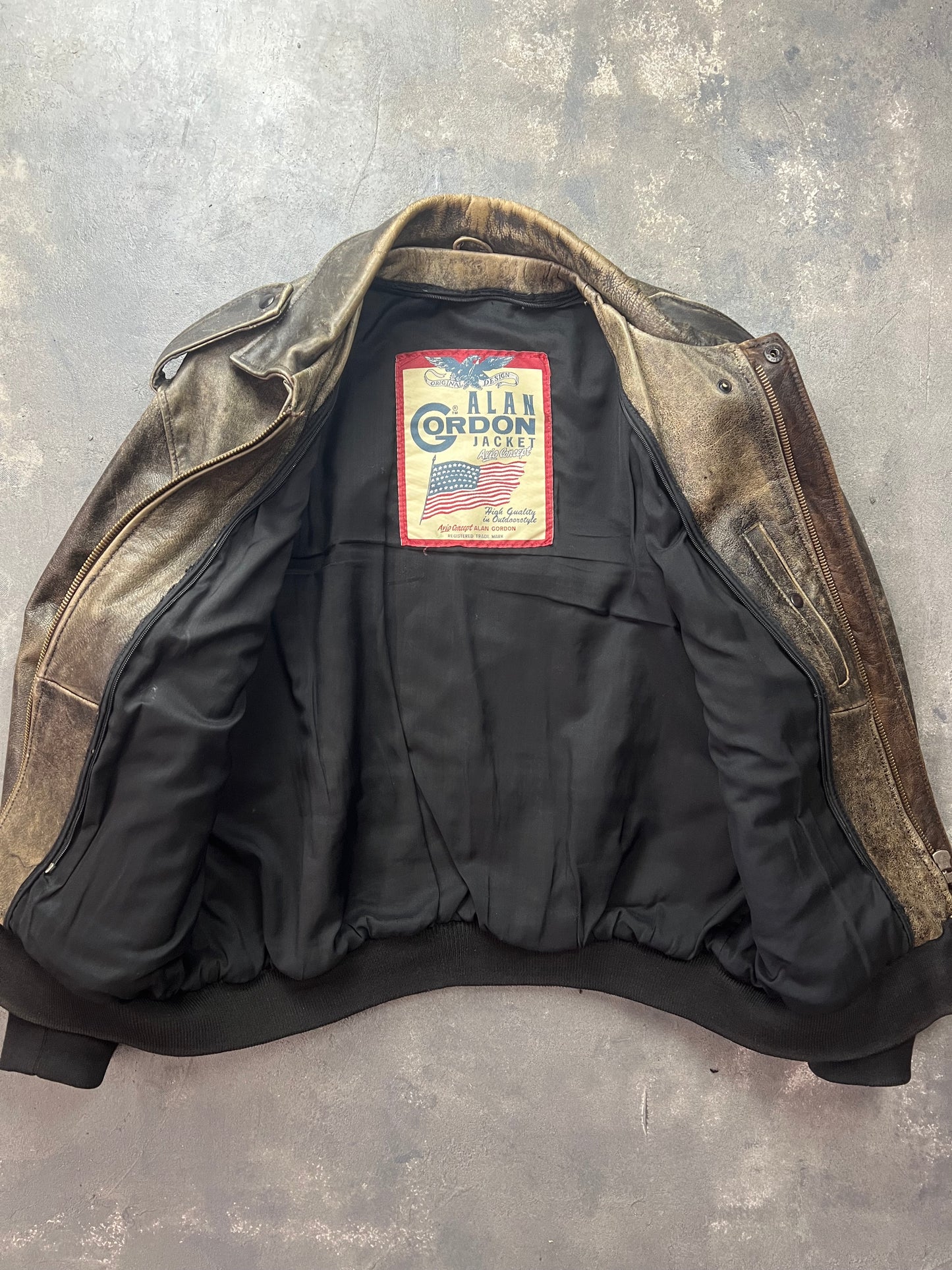 Alan Gordon 90's Aviator A-2 [Size: L]