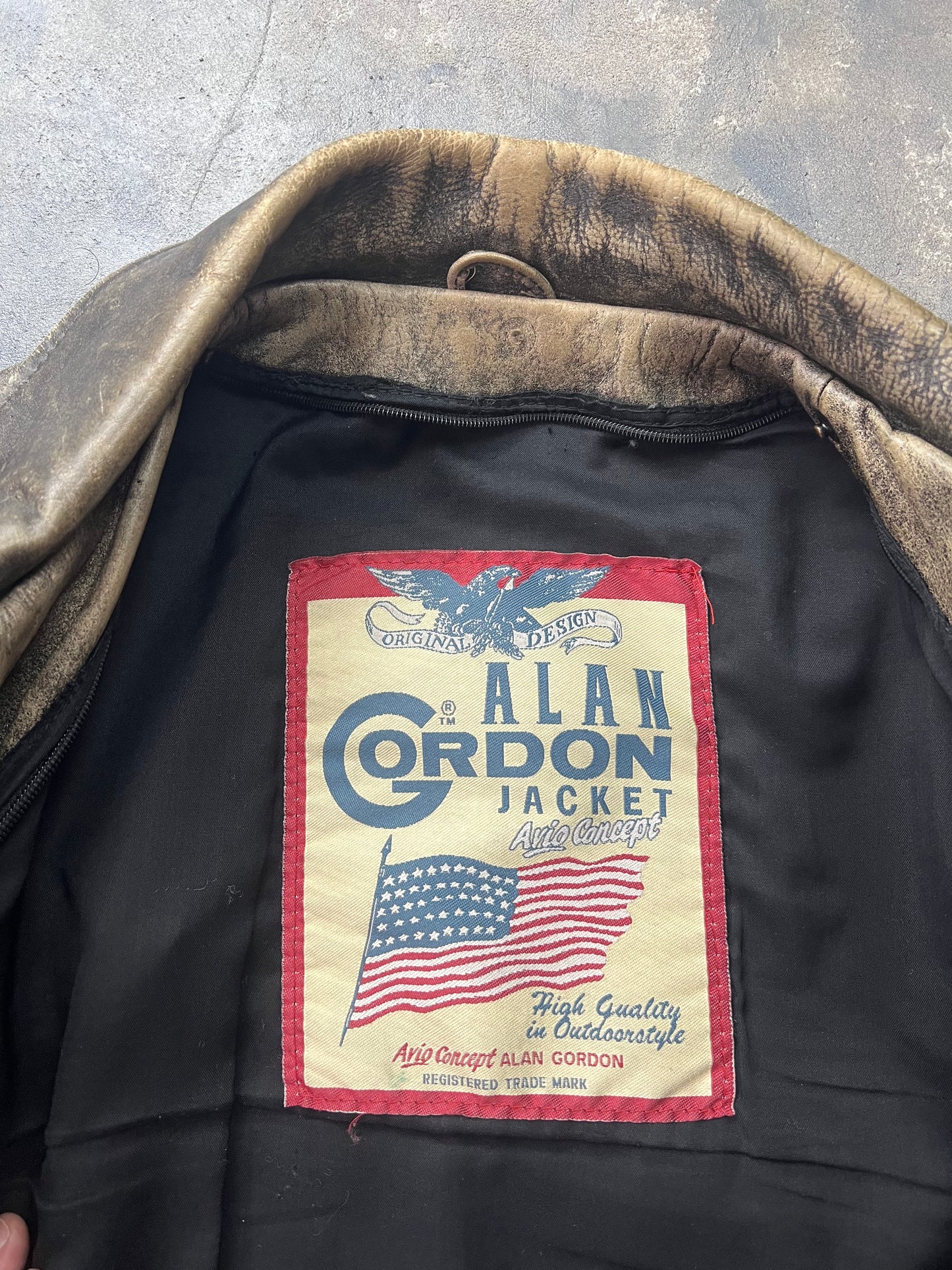 Alan Gordon 90's Aviator A-2 [Size: L]