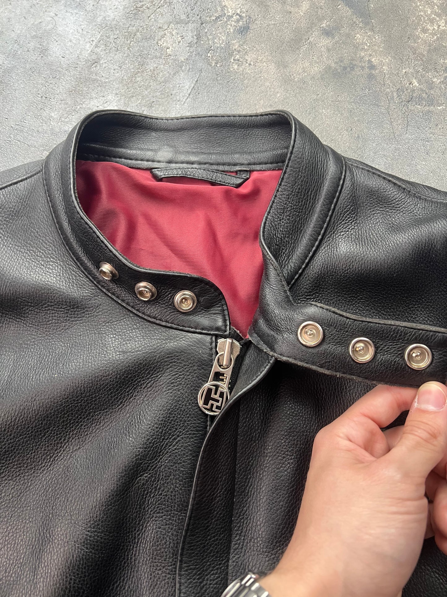 Harro 00’s Biker Jacket Boxy Fit [Size: S]