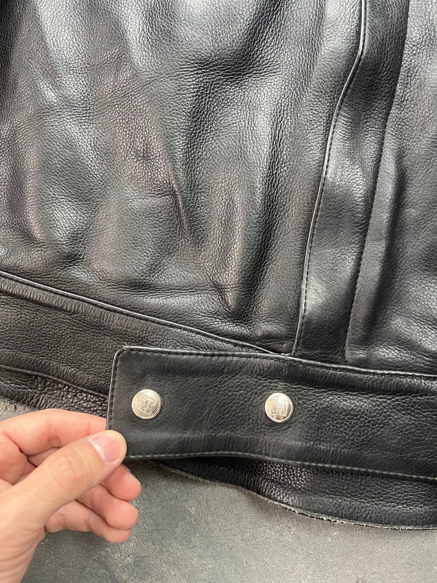 Harro 00’s Biker Jacket Boxy Fit [Size: S]