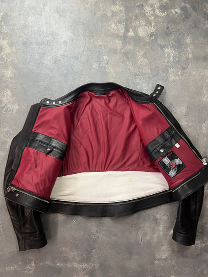 Harro 00’s Biker Jacket Boxy Fit [Size: S]