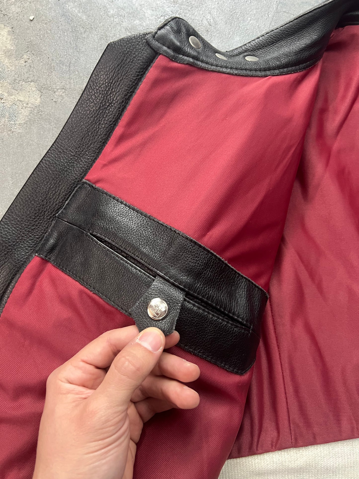 Harro 00’s Biker Jacket Boxy Fit [Size: S]