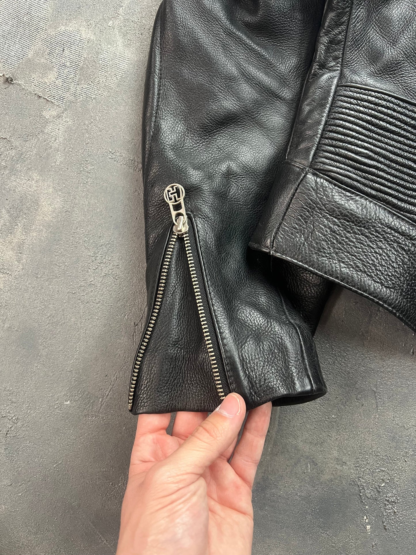 Harro 00’s Biker Jacket Boxy Fit [Size: S]