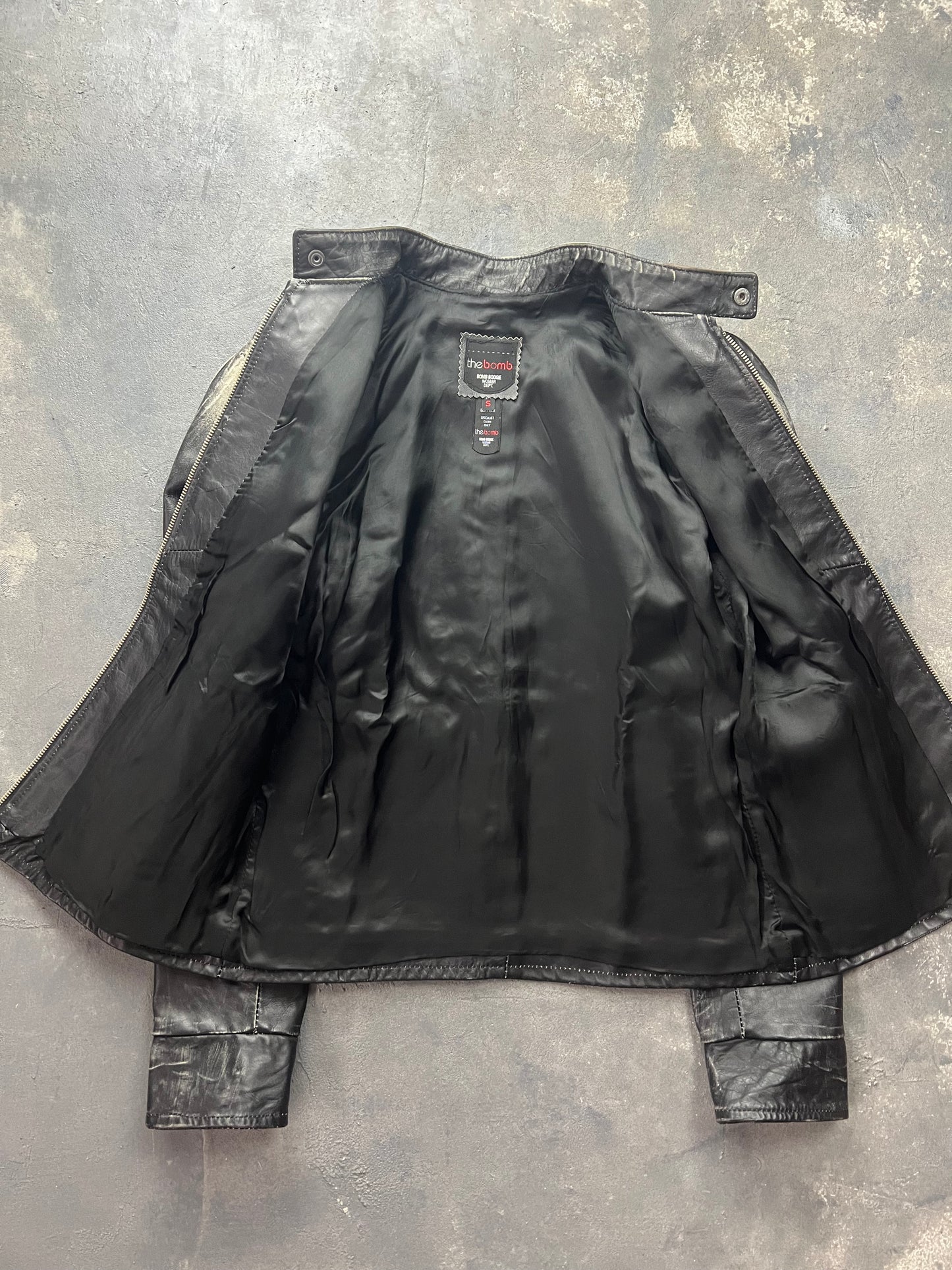 Bomb Boogie Leather Jacket [Size: S-Women]