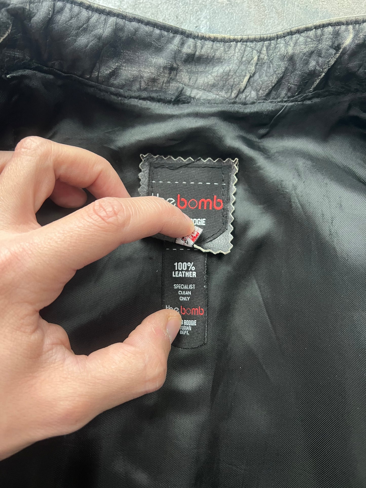 Bomb Boogie Leather Jacket [Size: S-Women]
