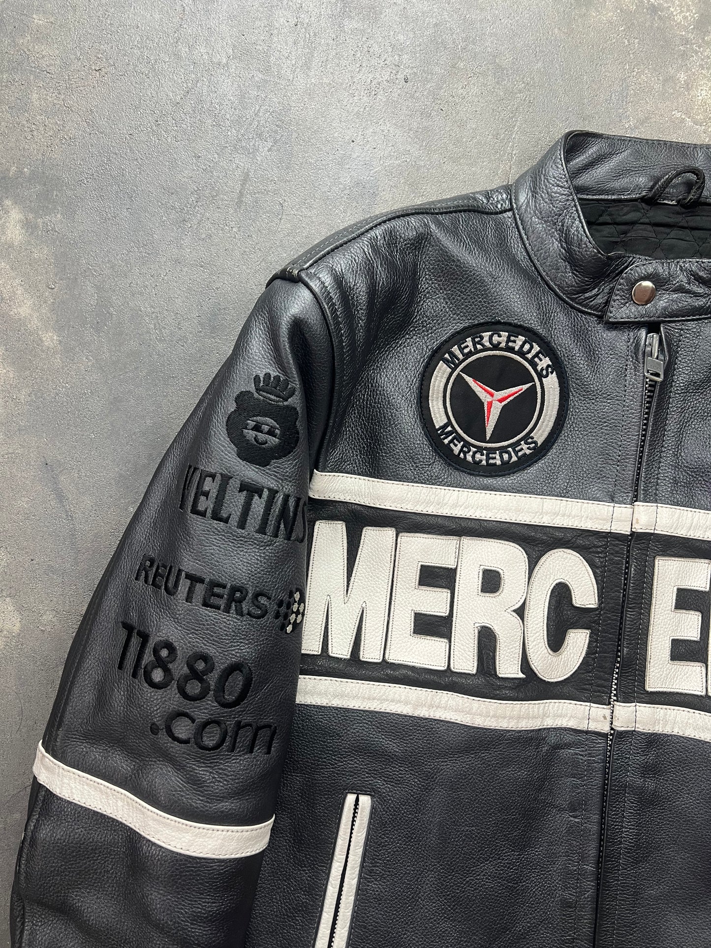 Mercedes Racing Leather Jacket 00's [Size: M]