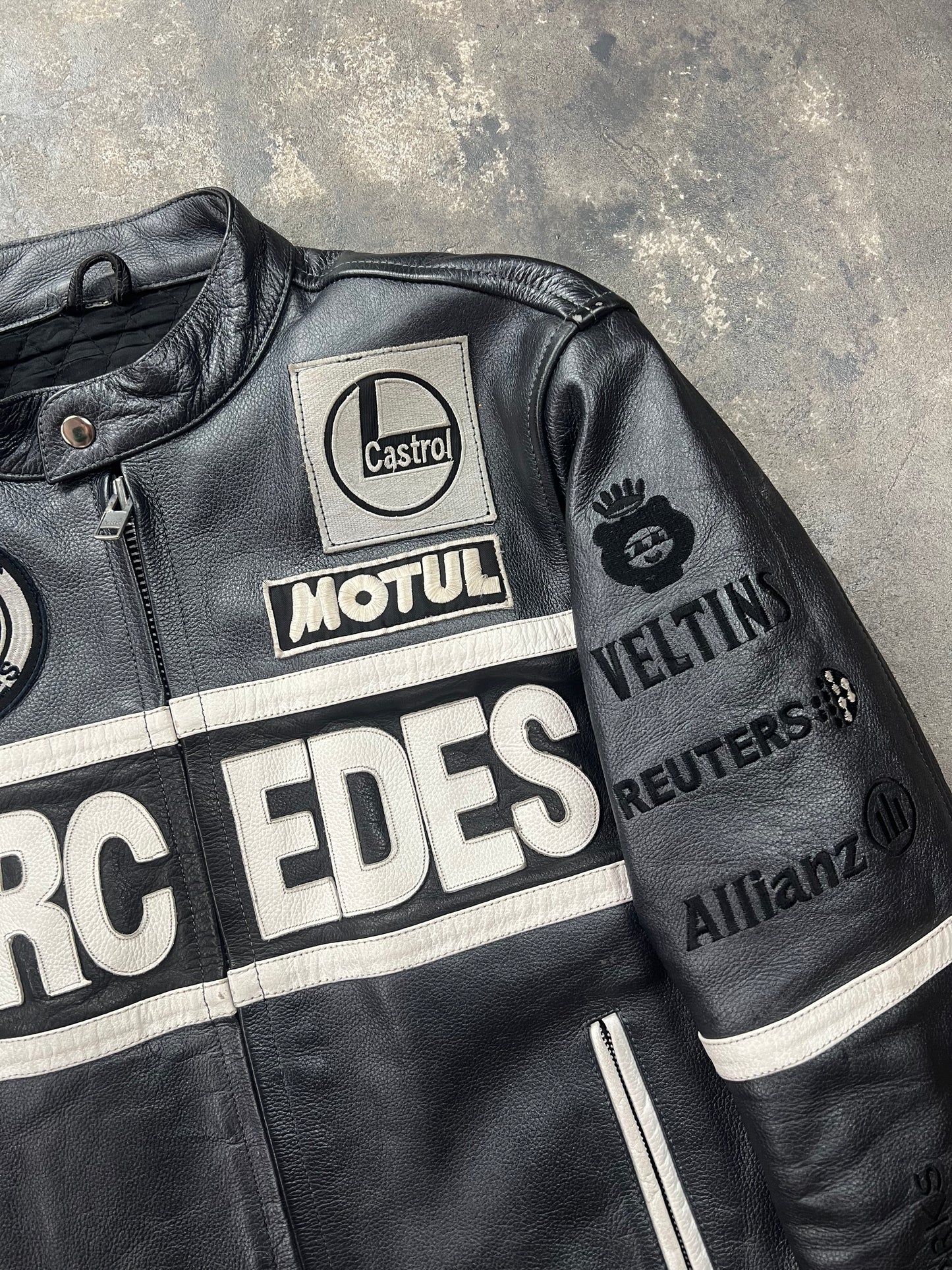 Mercedes Racing Leather Jacket 00's [Size: M]