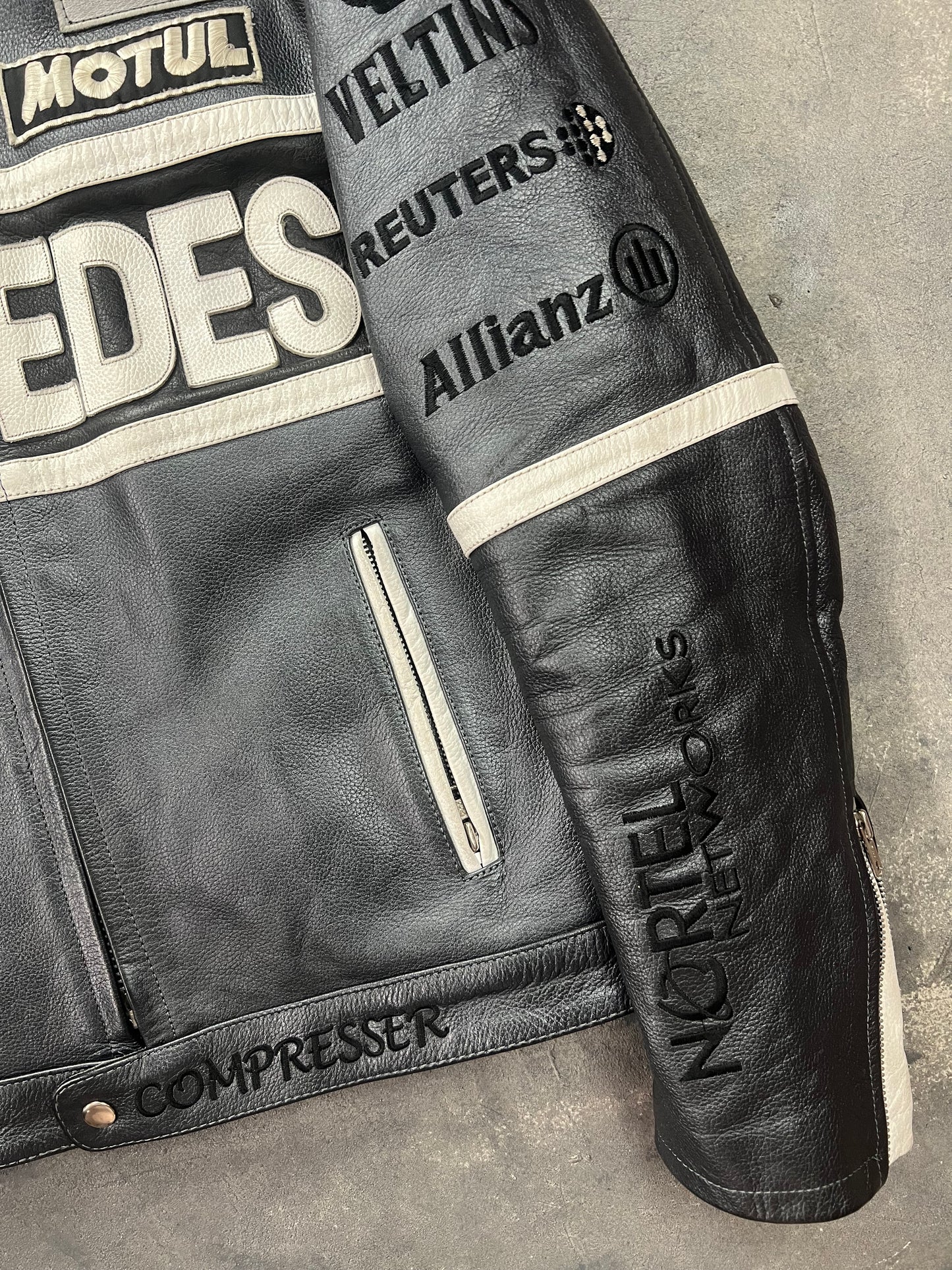 Mercedes Racing Leather Jacket 00's [Size: M]