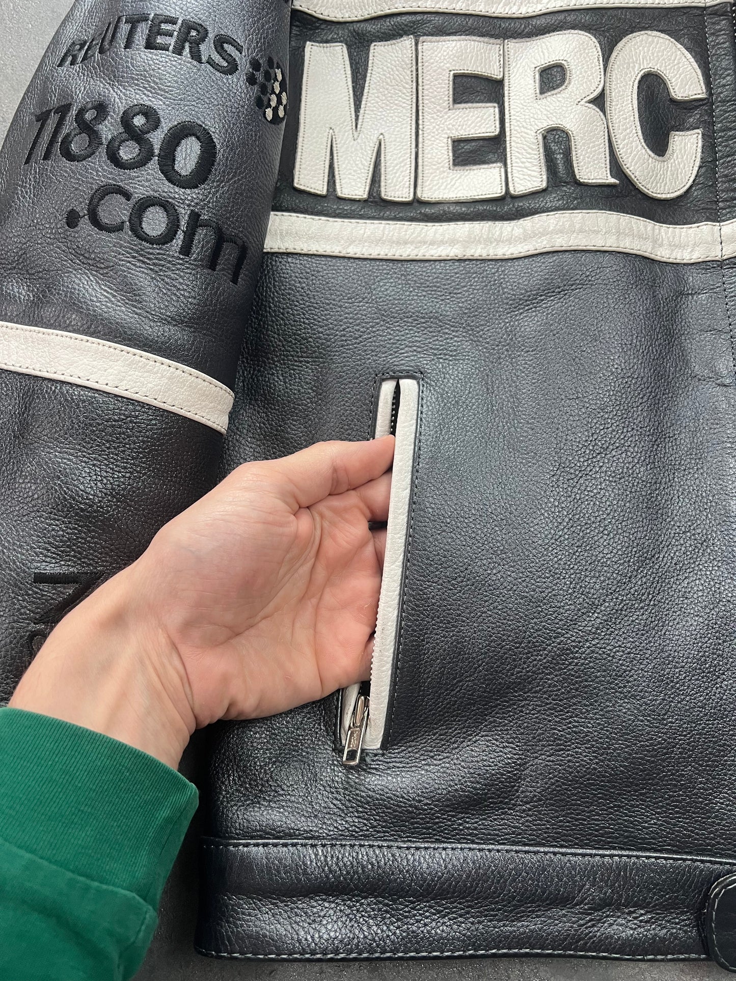 Mercedes Racing Leather Jacket 00's [Size: M]