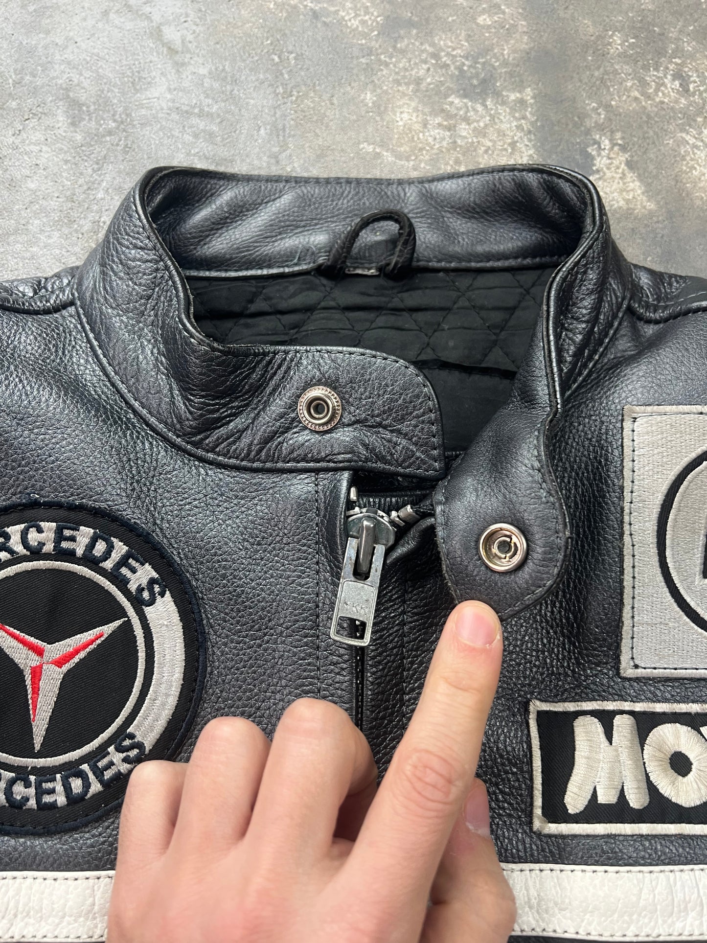 Mercedes Racing Leather Jacket 00's [Size: M]