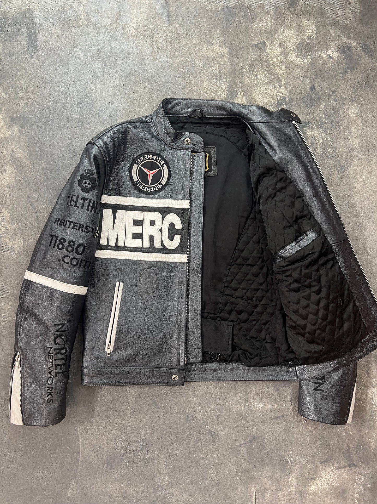 Mercedes Racing Leather Jacket 00's [Size: M]