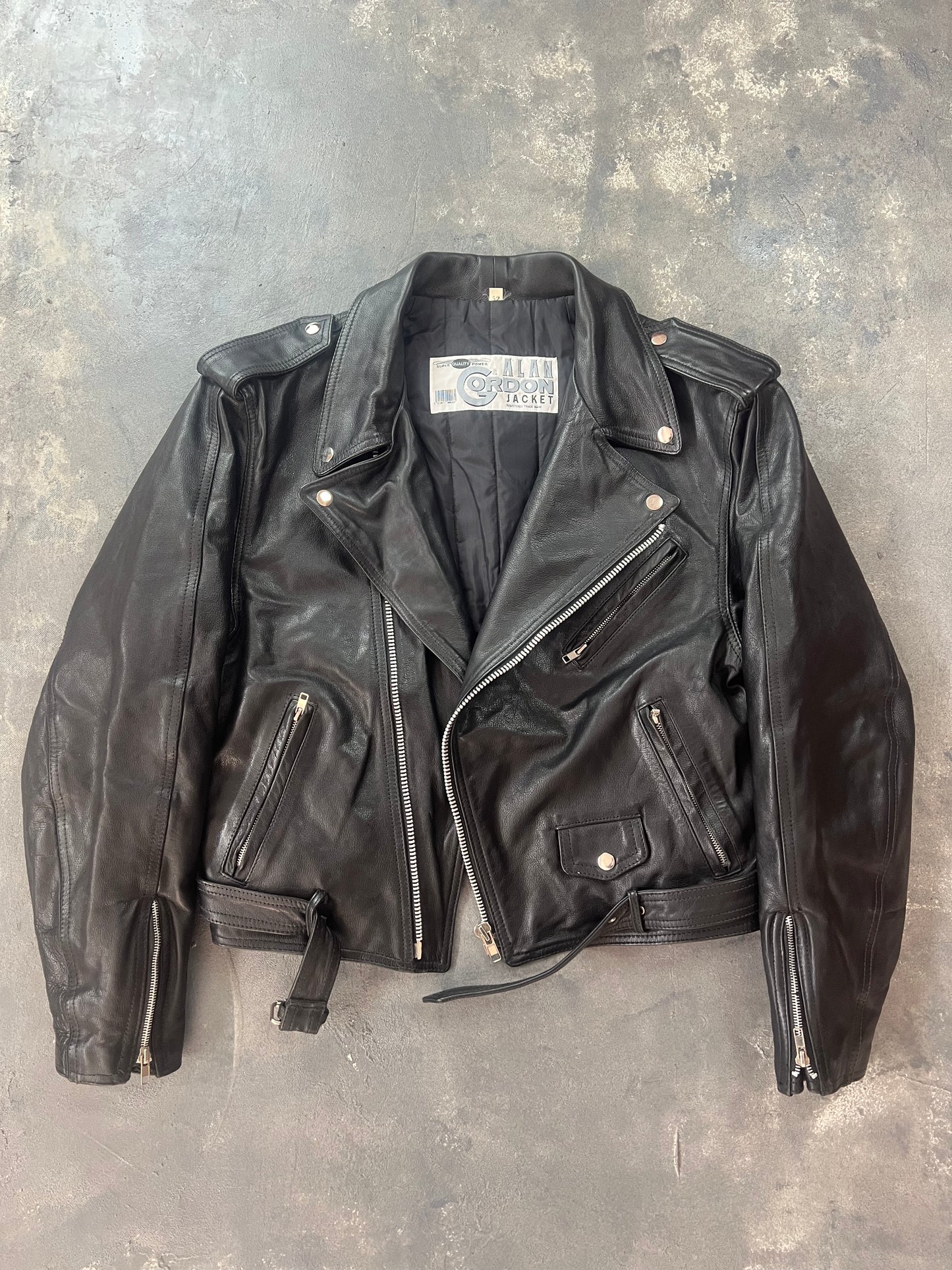 Alan Gordon Biker Jacket Crop Fit [Size: M]
