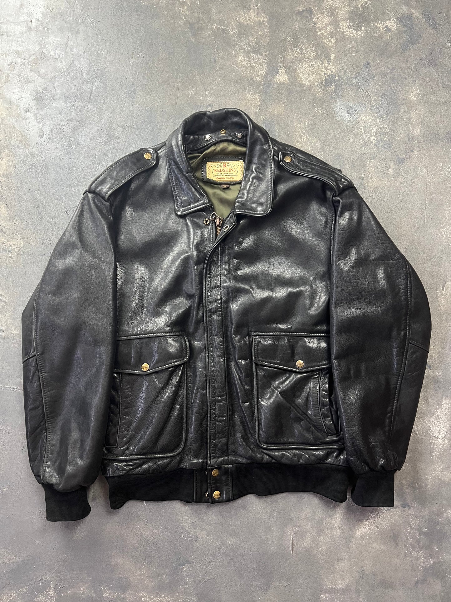 Redskins Aviator A-2 Leather Jacket [Size: L]