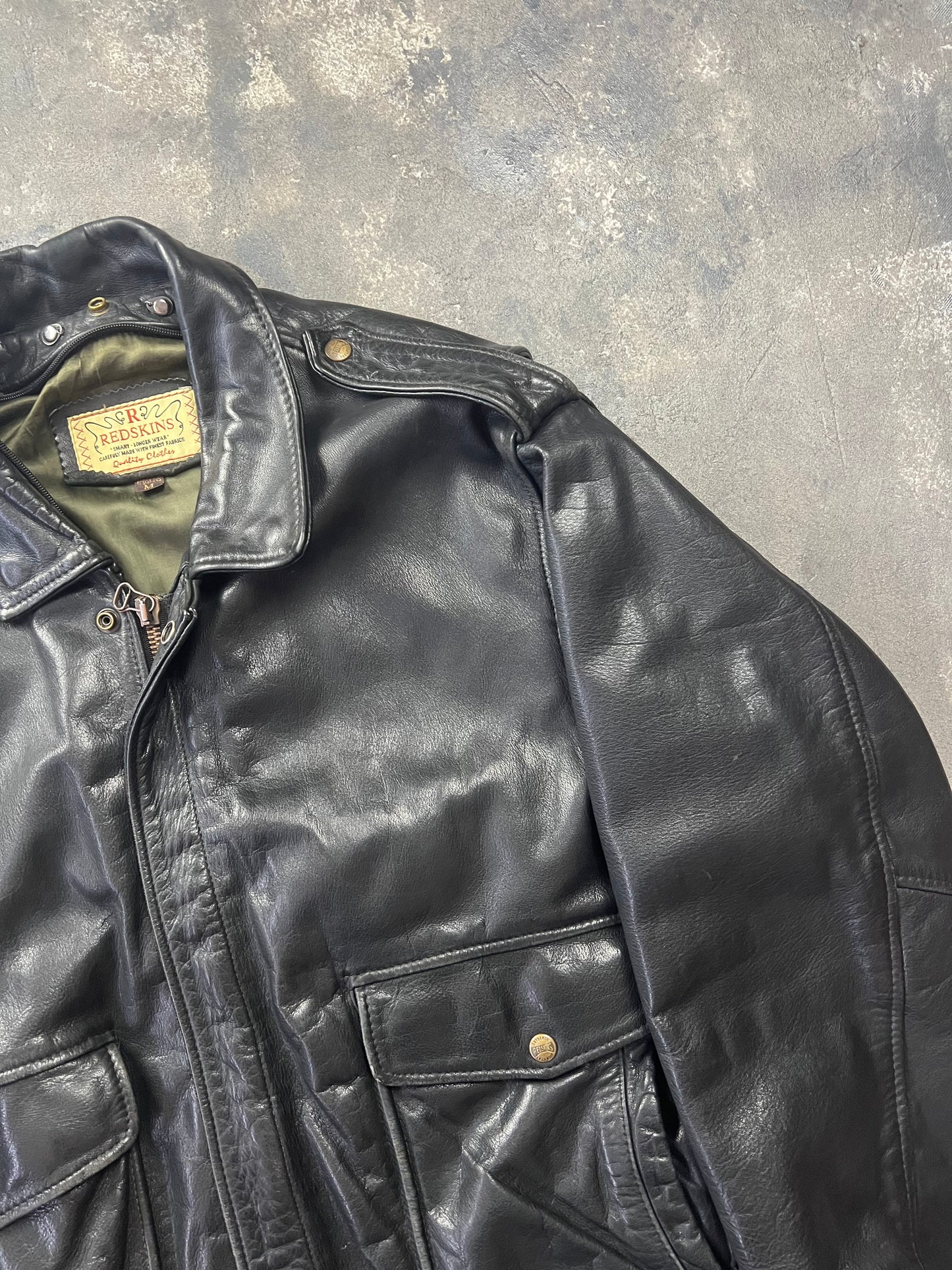 Redskins Aviator A-2 Leather Jacket [Size: L]