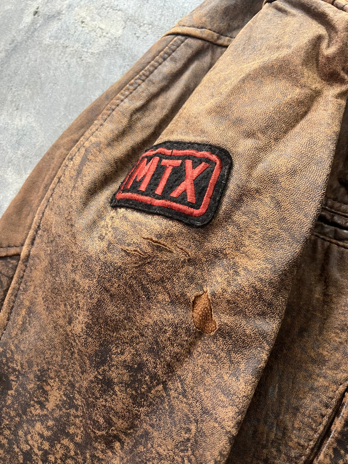 Aviator A-2 Leather Jacket 80's Natural Fade [Size: XL]