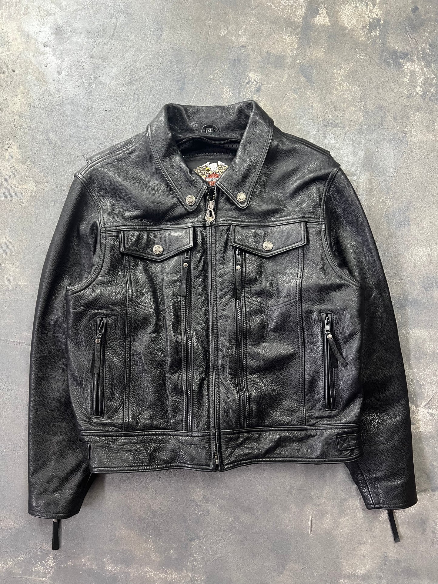 Harley Davidson 01/07 Leather Jacket [Size: M]