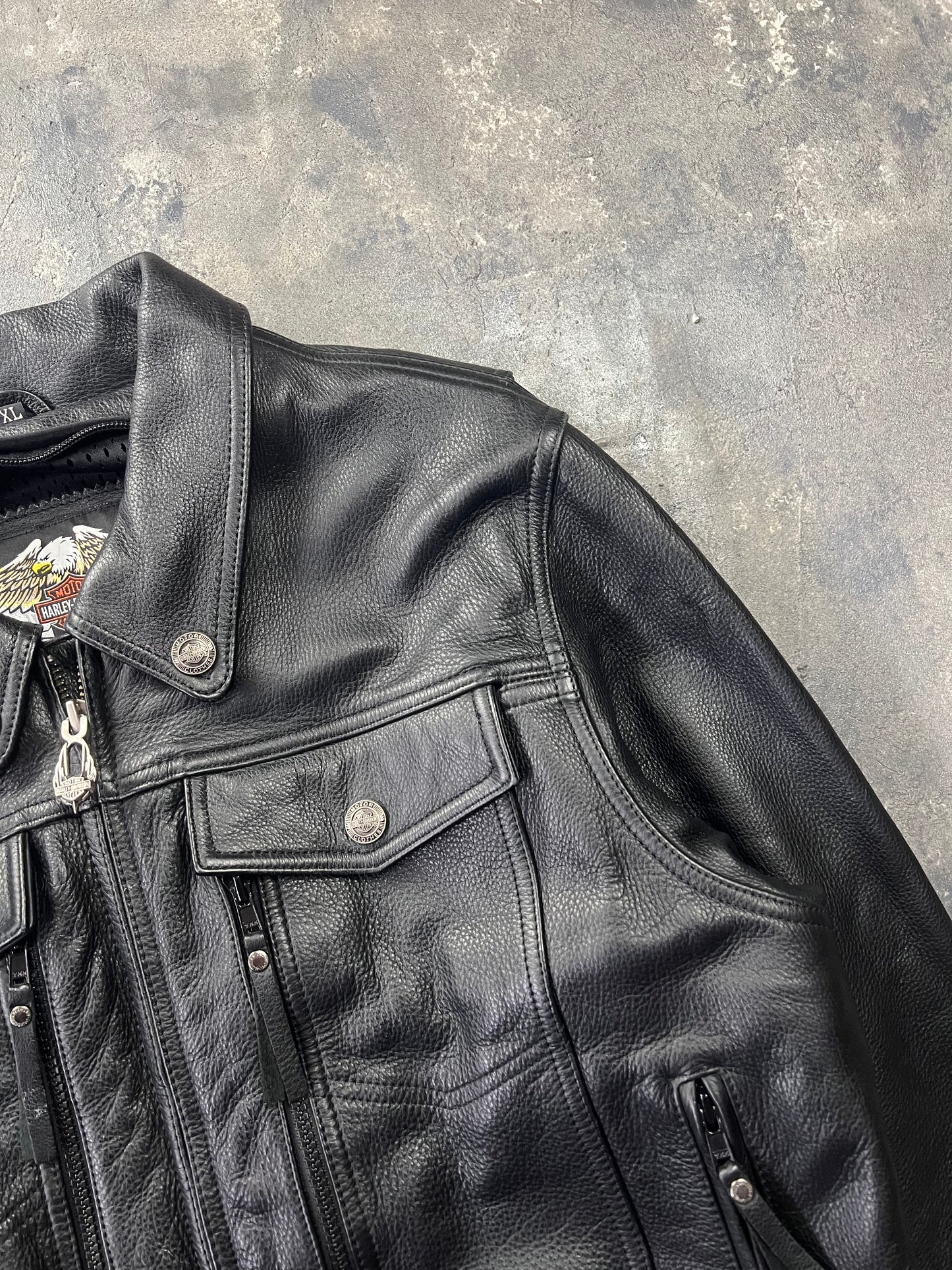 Harley Davidson 01/07 Leather Jacket [Size: M]