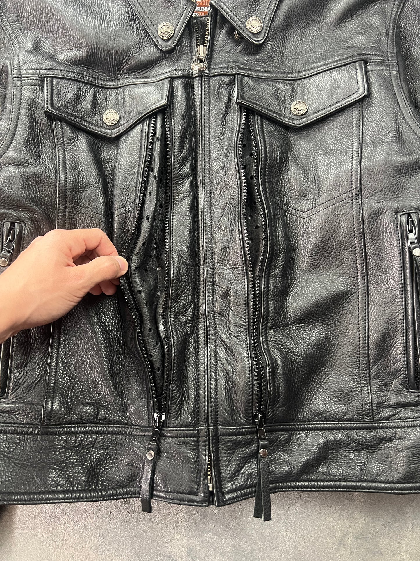 Harley Davidson 01/07 Leather Jacket [Size: M]