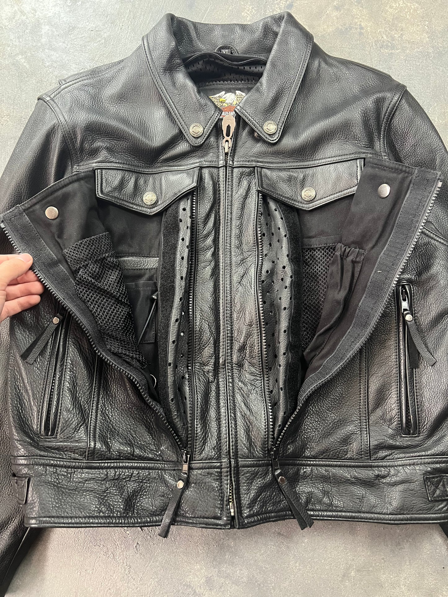 Harley Davidson 01/07 Leather Jacket [Size: M]